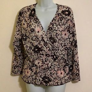 Nine West Floral Blouses Botanical Print